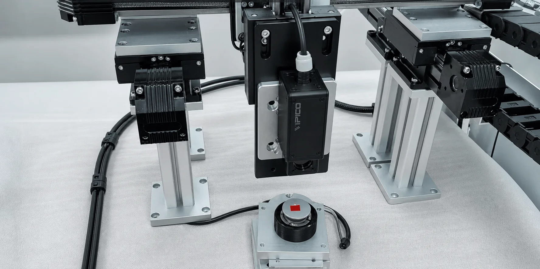 Gantry three-dimensional laser vibration measurement setup